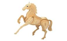 Woodcraft Dřevěné 3D puzzle kůň 