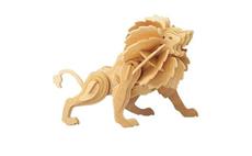 Woodcraft Dřevěné 3D puzzle lev 