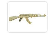 Woodcraft Dřevěné 3D puzzle samopal AK 47 