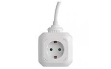 Zásuvka EMOS P04219GU SCHUKO rozbočovací kostka s přívodem, 2× USB, 4 zás., 1,9m