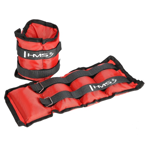 Závaží na kotníky a zápěstí HMS OB03, 2 x 1,5 kg, červené Závaží na kotníky a zápěstí HMS OB03, 2 x 1,5 kg, červené